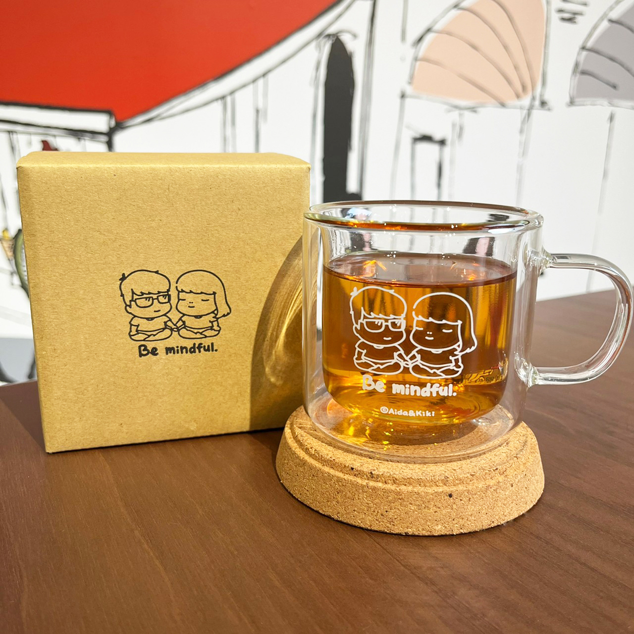 Be mindful.雙層玻璃杯