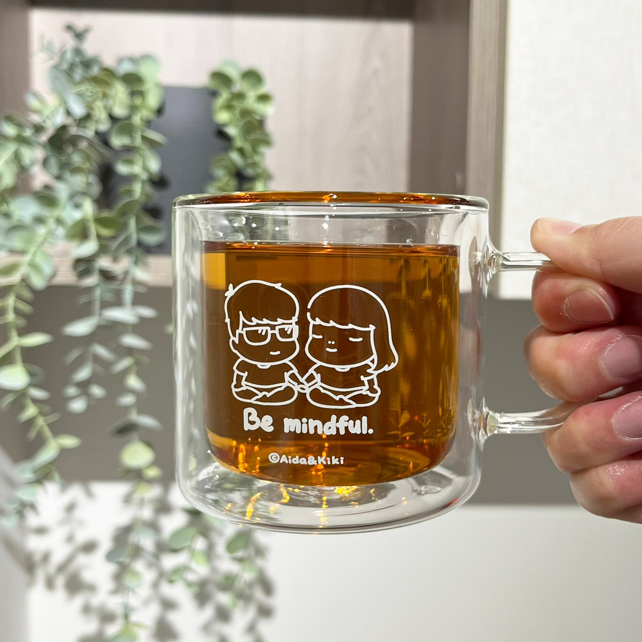 Be mindful.雙層玻璃杯