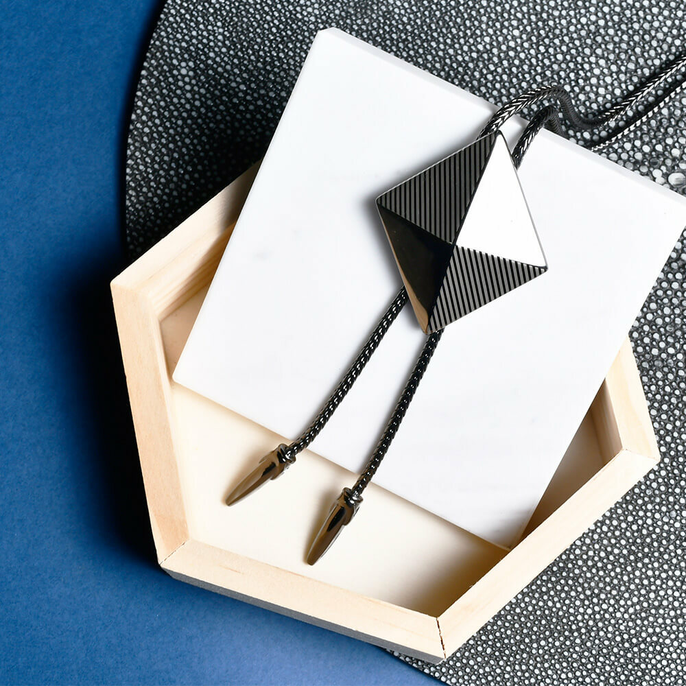 幾何系列菱形保羅領帶/BoloTie/美式領帶－快速出貨