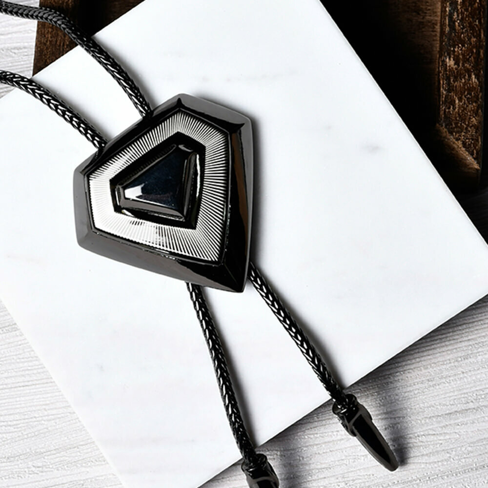 幾何系列三角形保羅領帶/BoloTie/美式領帶－快速出貨