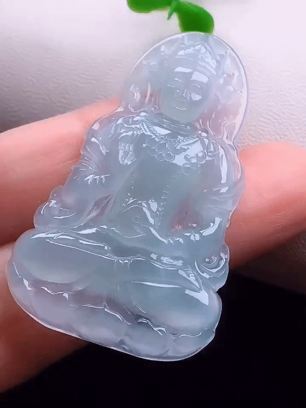 冰種觀音, 天然翡翠A玉, 緬甸玉, Jade, Jadeite