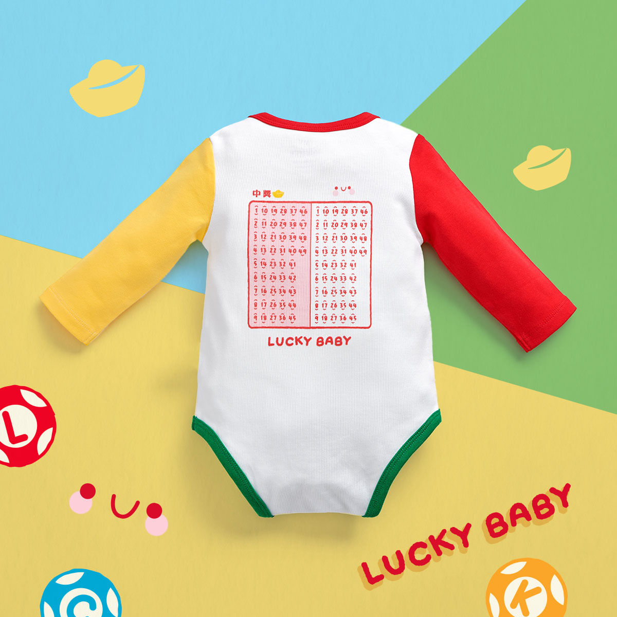 OMBS01_OMYMONSTER 金多寶長袖包屁衣