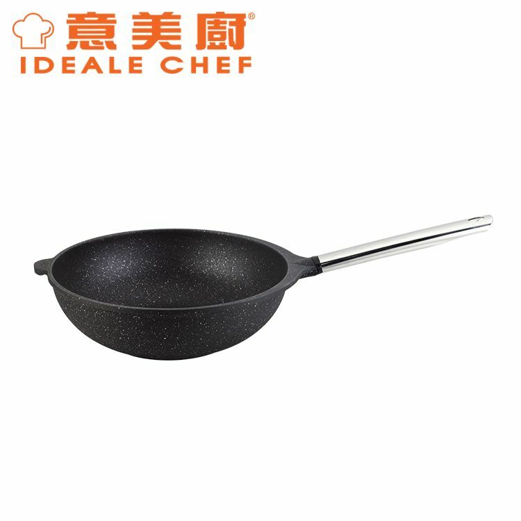 IDEALE CHEF 意美廚 28CM Modish 鋼化鑄鋁易潔單柄炒鑊 (IC17128W)