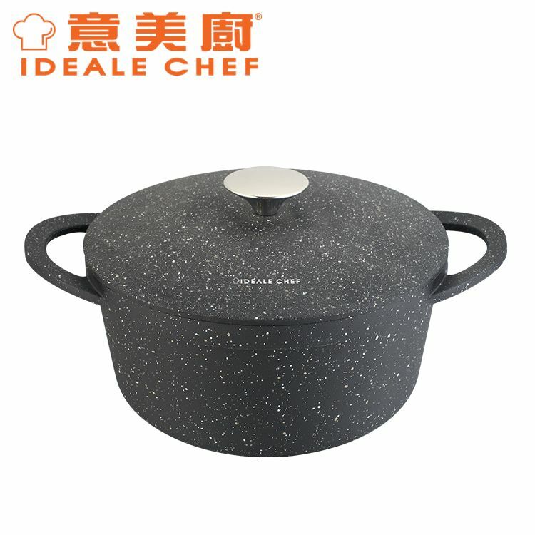 IDEALE CHEf 意美廚 24CM Modish 鋼化鑄鋁易潔雙耳煲 (IC17124S)