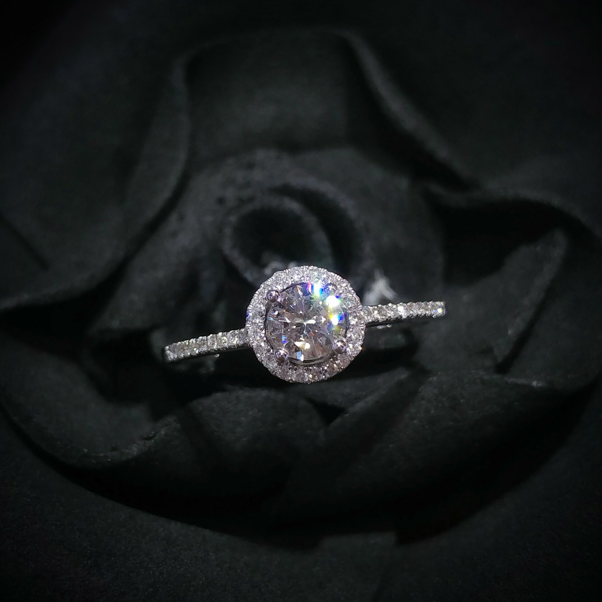 18K White Gold 0.44ct Diamond Ring