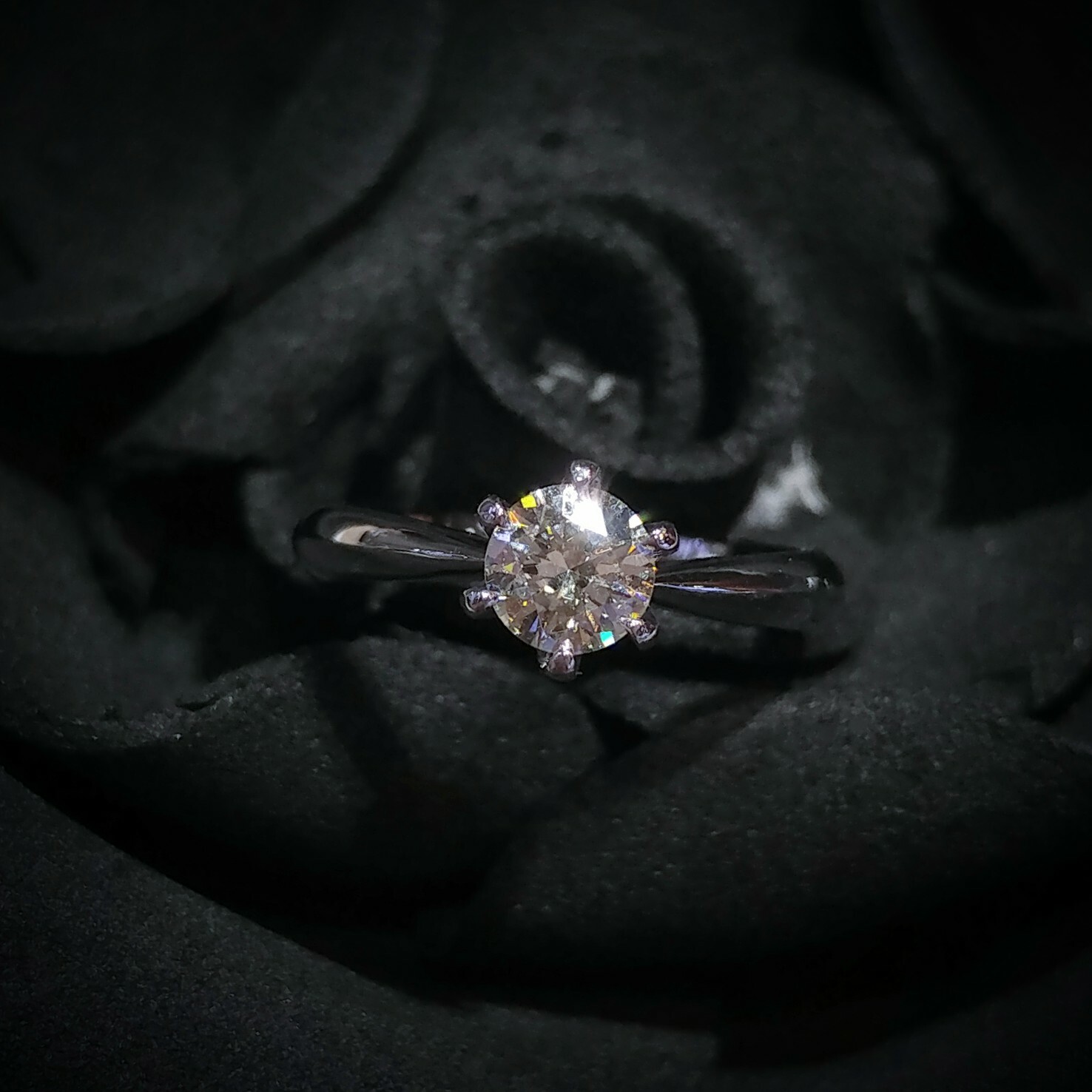 全新PT900鉑金【單粒30份鑽石】戒指