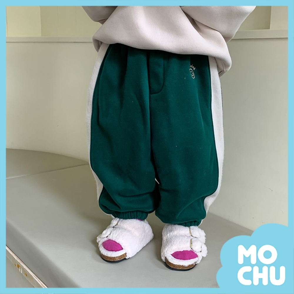俏皮笑臉抓絨衛褲(兩色)