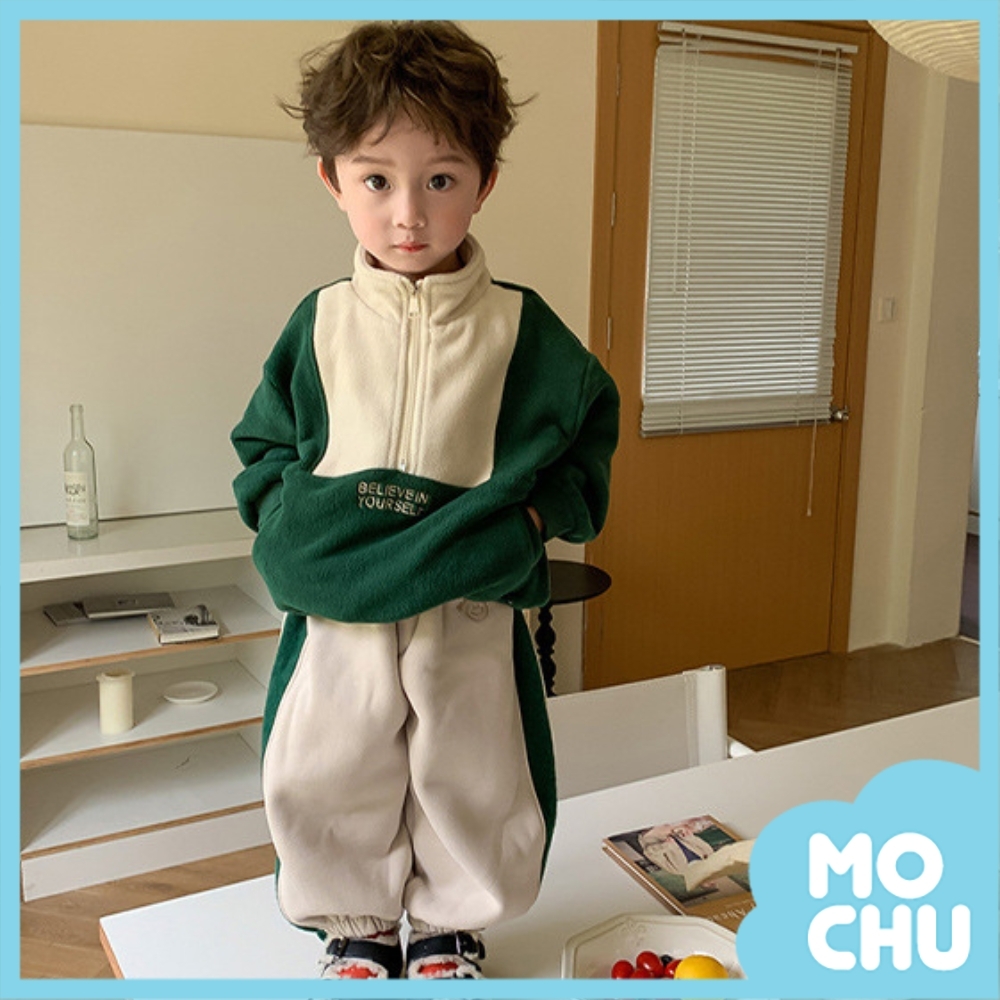 俏皮笑臉抓絨衛褲(兩色)