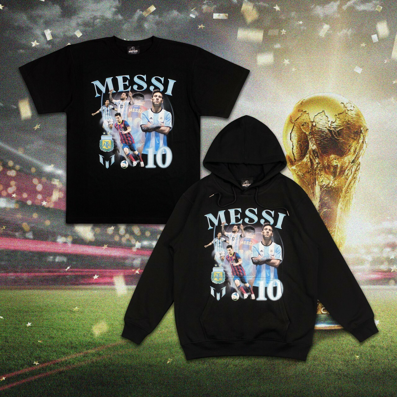 GHOST MADE 世足限定款 《NEYMAR》《MESSI》《C.RONALDO》內馬爾/梅西/C羅 短T / 帽T GHOSTMADE