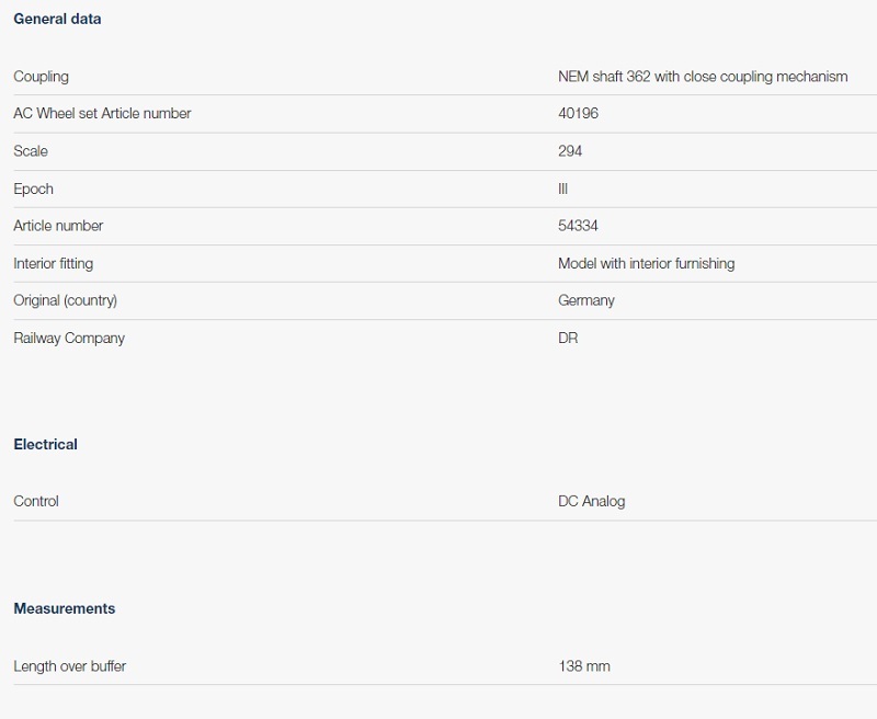Roco 54334 HO規  2nd class passenger coach, DR 二等客車廂