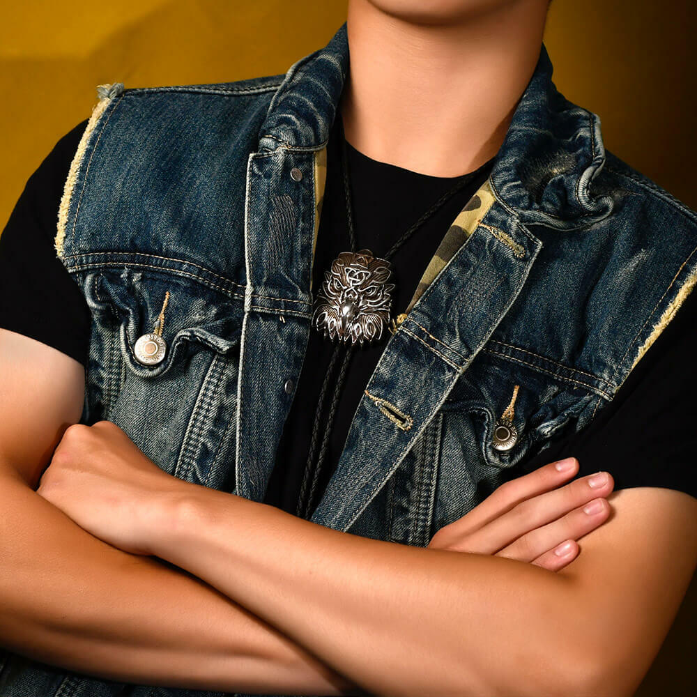 鷹之守護皮繩款 保羅領帶/BoloTie/美式領帶－快速出貨