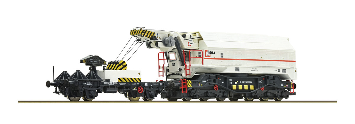 Roco 73039 HO規 Digital railway slewing crane, SERSA 數位音效迴轉式起重機