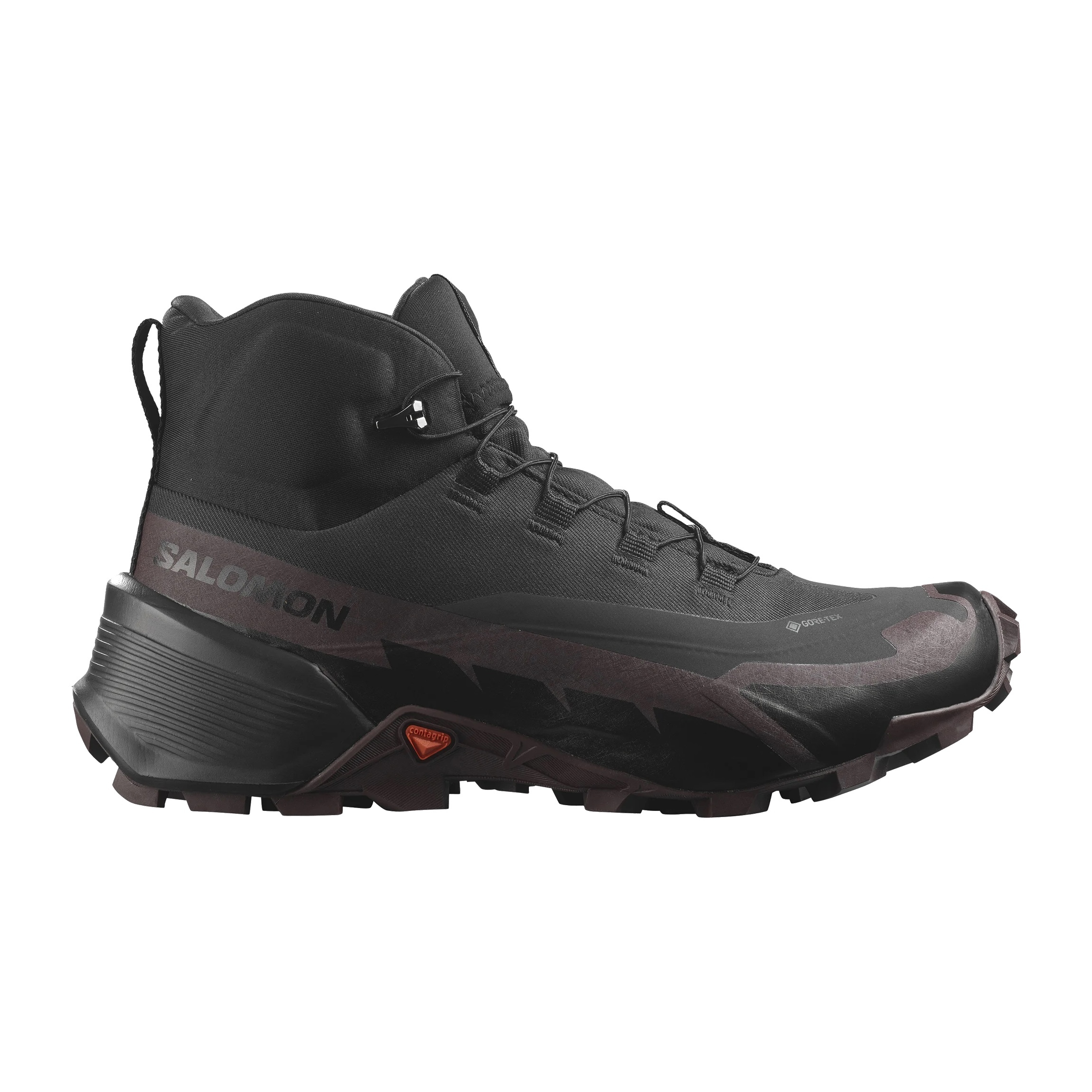 SALOMON X ULTRA 4 GORETEX 男中筒登山鞋黑/磁灰/珍珠藍