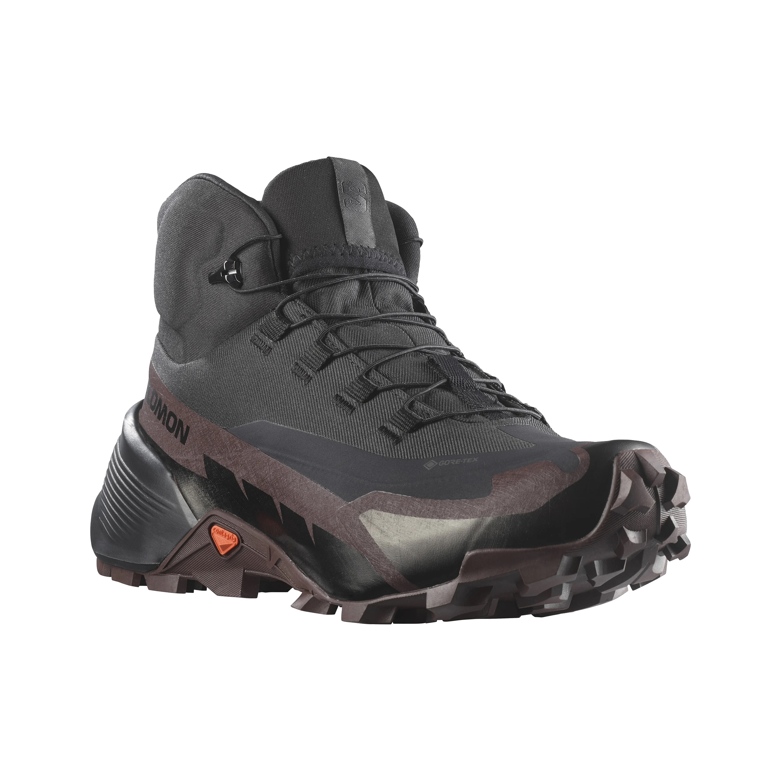 SALOMON CROSS HIKE 2 GTX 女中筒寬楦登山鞋WIDE 巧褐/黑