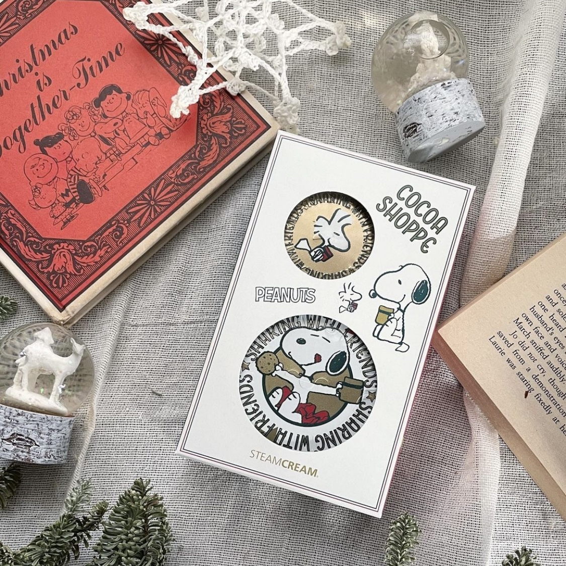 [限定] STEAMCREAM Peanut Design Set Cocoa Shoppe 史努比設計蒸汽乳霜 75g+30g