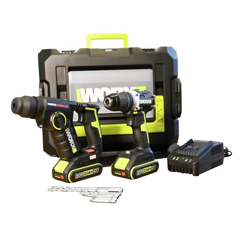 WORX威克士-無刷孖批WU938（2.0Ah*2+2A）