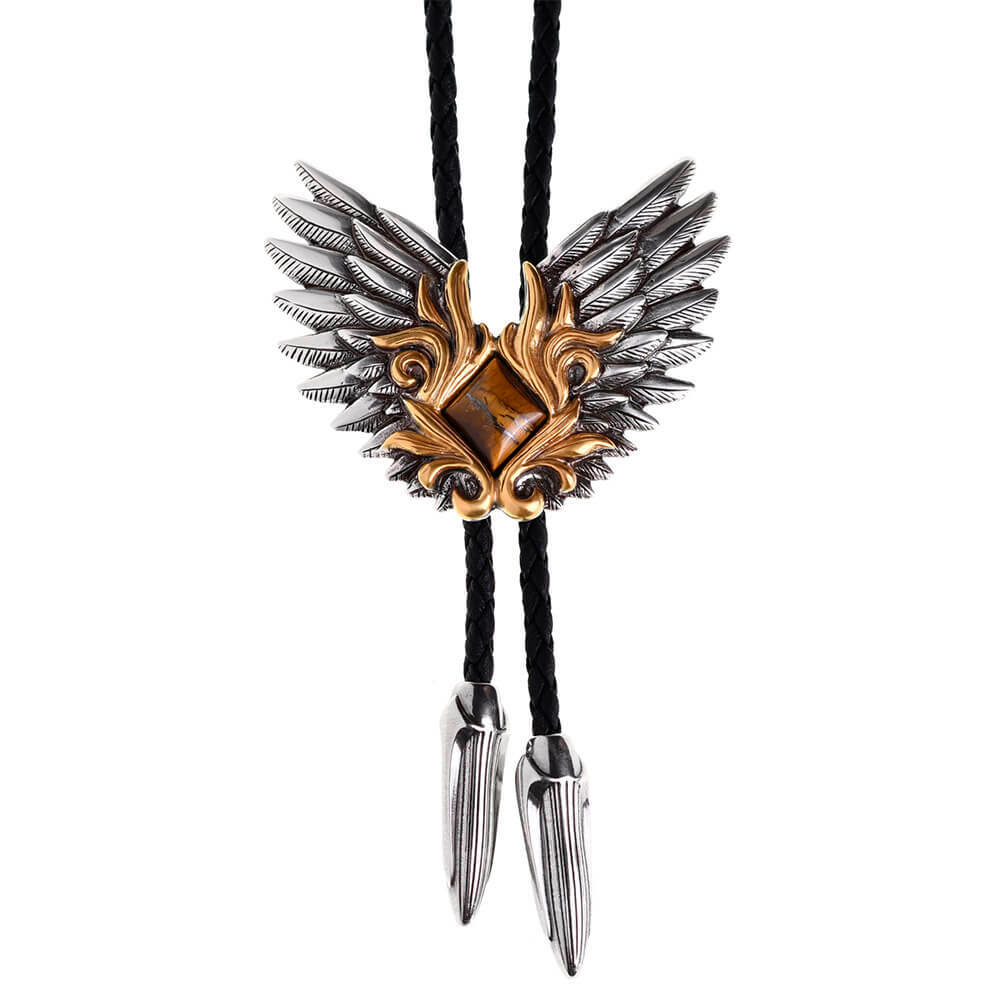 展翅高飛虎眼石 保羅領帶/BoloTie/美式領帶－快速出貨