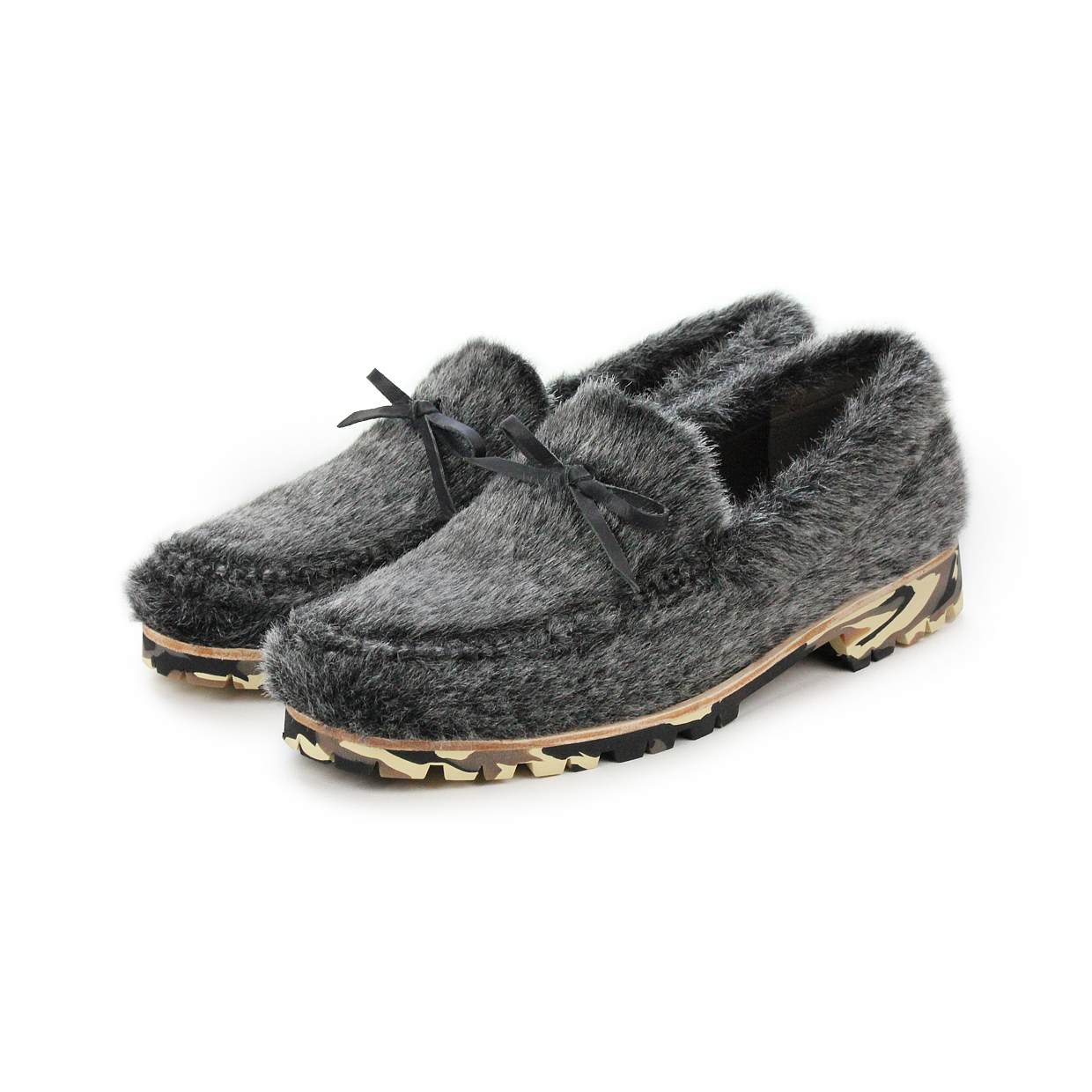 THE NORTH M1122A Metallic Fur Shearling Sneakers