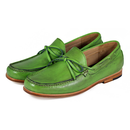 Toadflax M1122 Paintbrush Green Leather Loafers