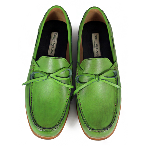 Toadflax M1122 Paintbrush Green Leather Loafers