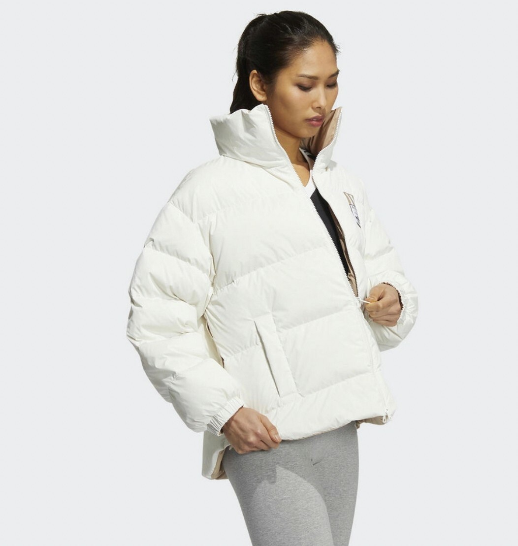 ADIDAS REVERSIBLE DOWN 女 雙面羽絨外套 白 HS9500 Dec lu