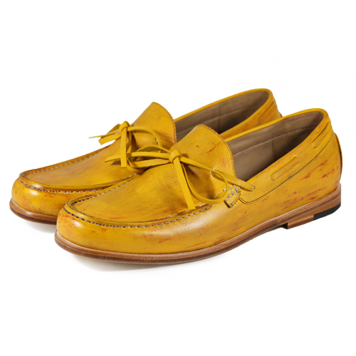 Toadflax M1122 Paintbrush Gold Leather Loafers