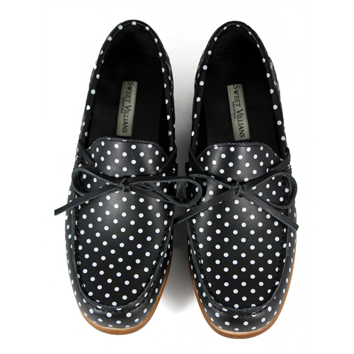 Toadflax M1122 Polka Dots Leather Loafers