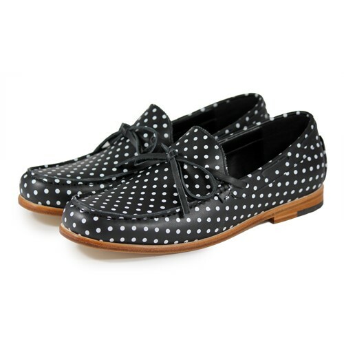 Toadflax M1122 Polka Dots Leather Loafers