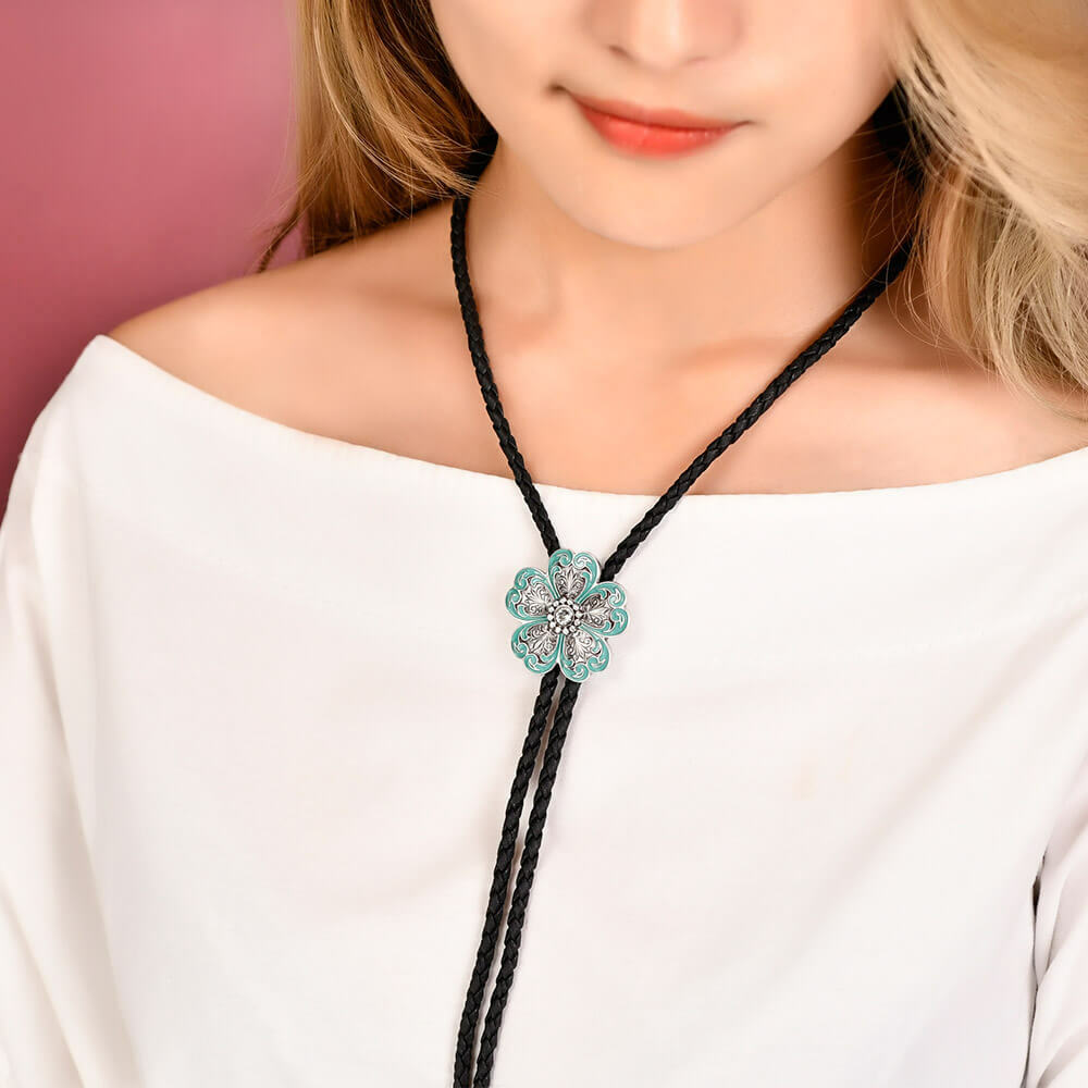 聆聽花語幸運花 保羅領帶/BoloTie/美式領帶－快速出貨