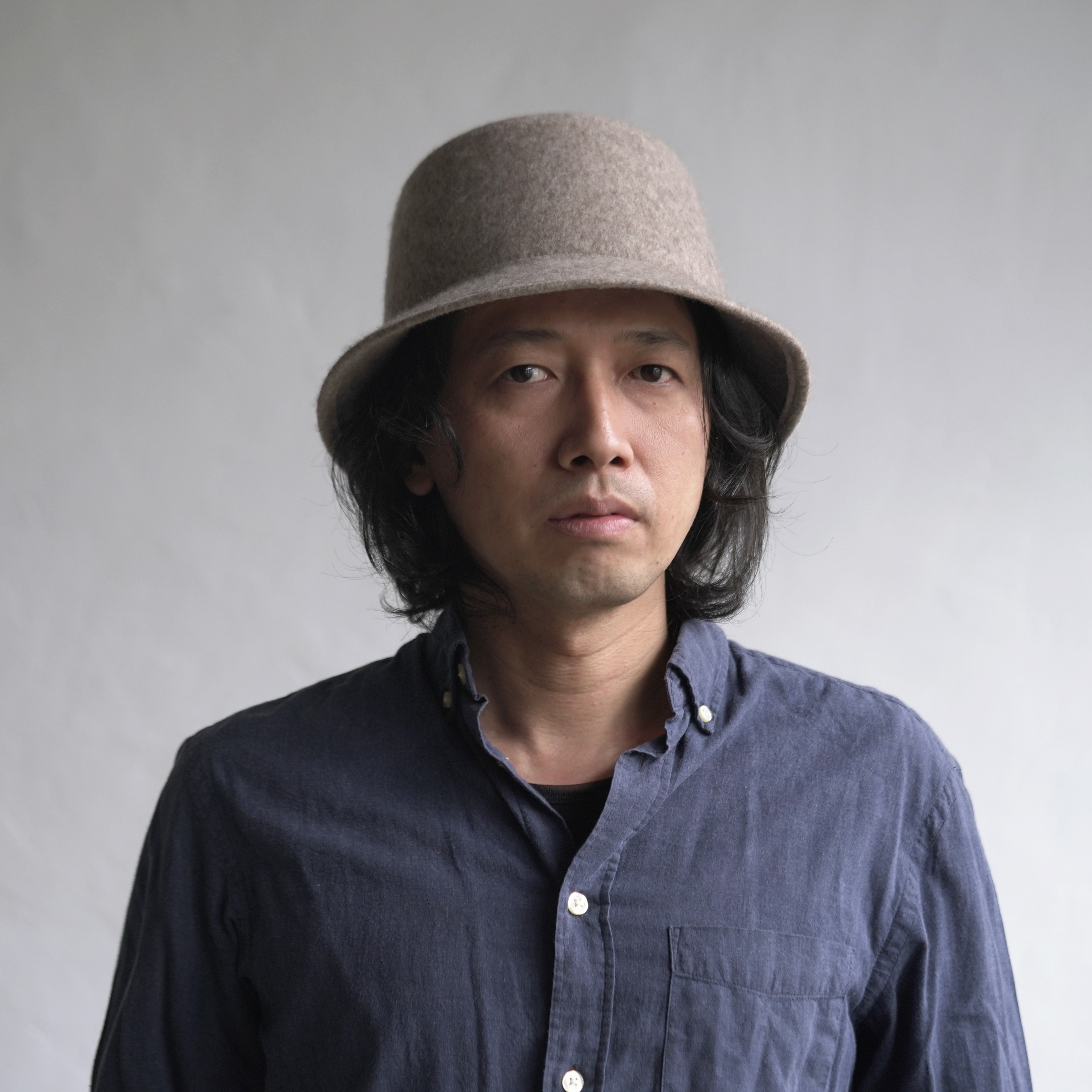 犛牛絨毛氈水桶帽 - 灰｜中國藏區