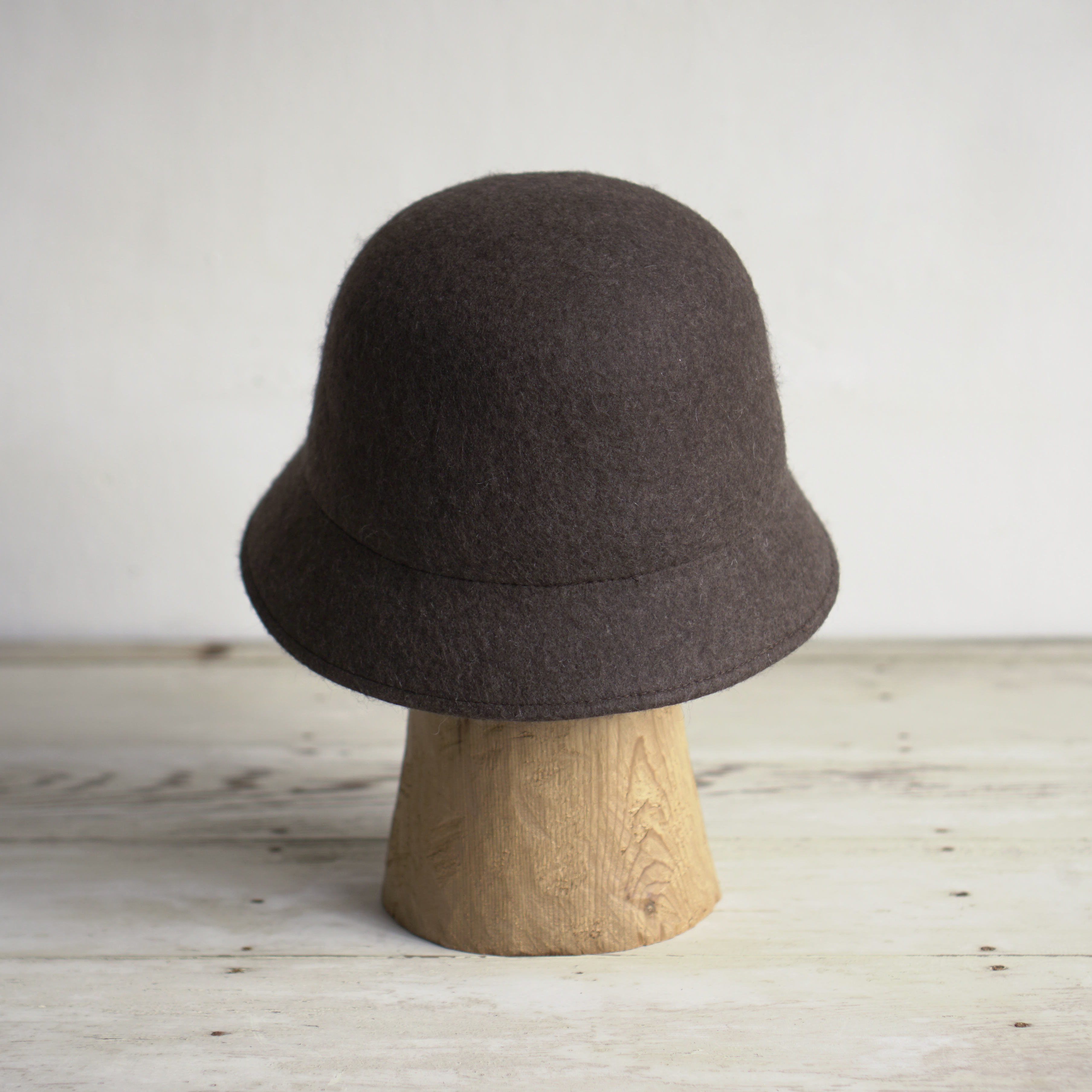 犛牛絨毛氈鐘型帽- 棕｜中國藏區