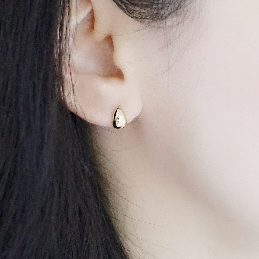 雨滴純銀耳環(金/銀兩色)/SE588