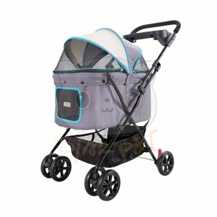 IBIYAYA Easy Strolling Pet Buggy – Simple Gray