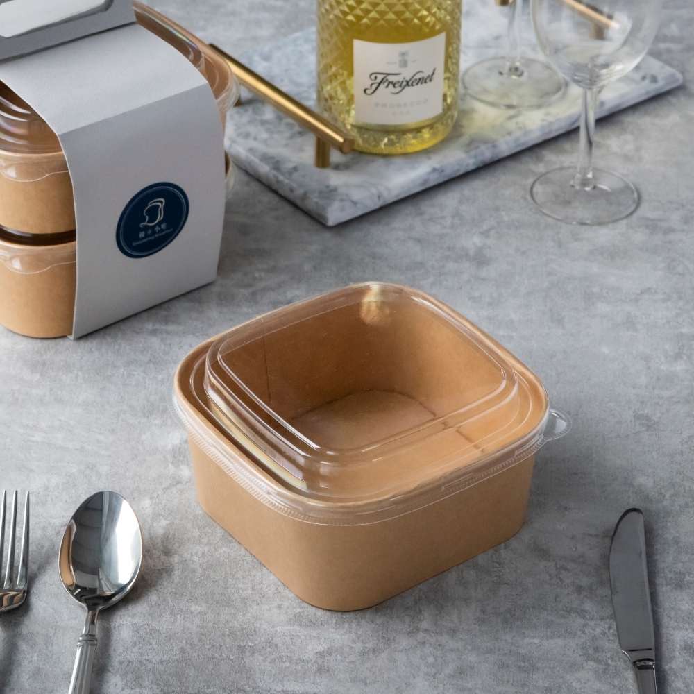 OPS透明正方形碗蓋 170口徑 4/5/6/7號