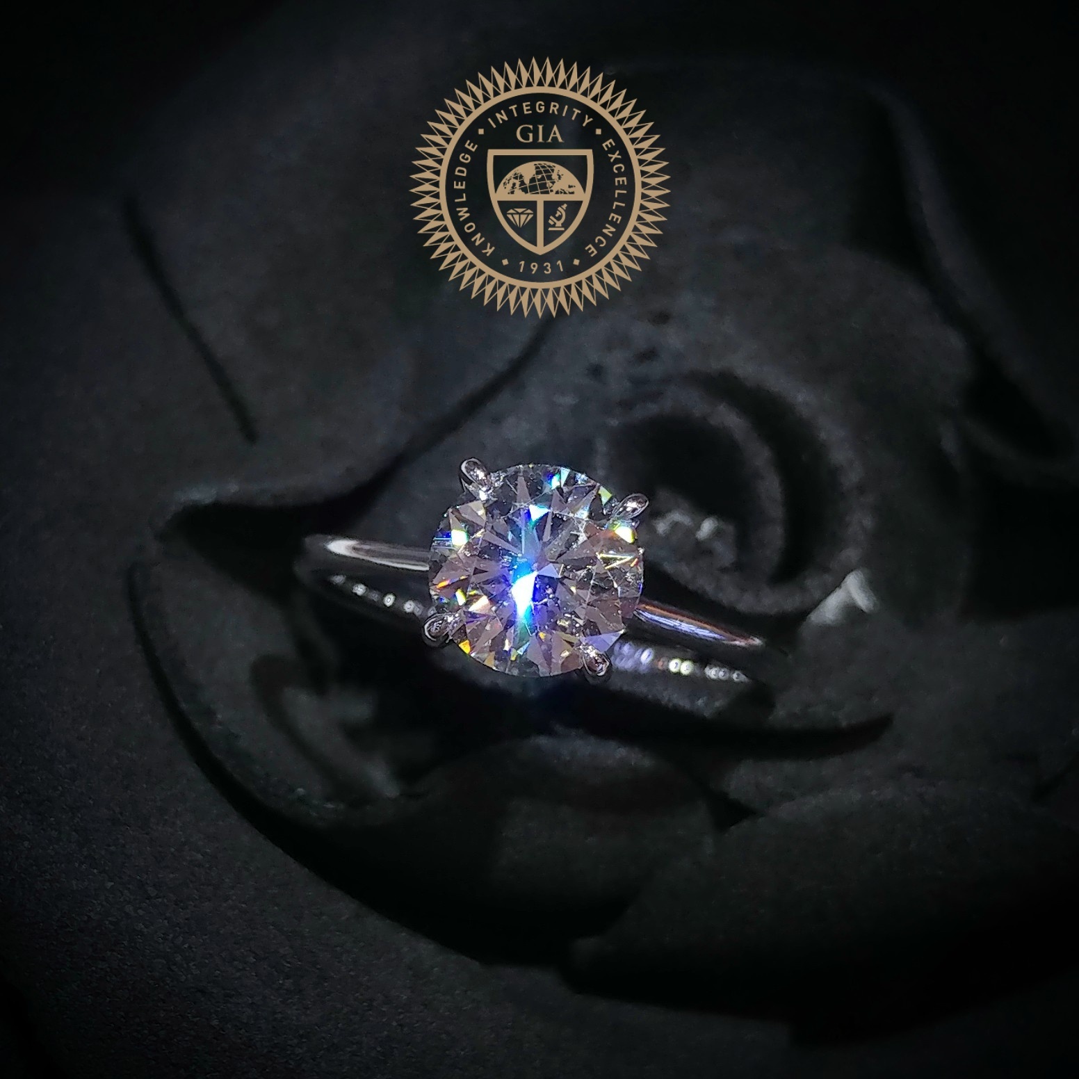 18K White Gold 1.30ct Diamond Ring