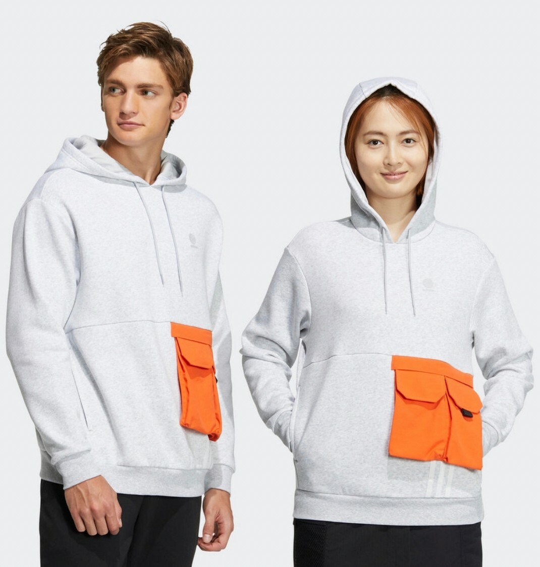 ADIDAS U UTIL HOODIE 4 男女 連帽T恤 灰白  HN2405 Declu