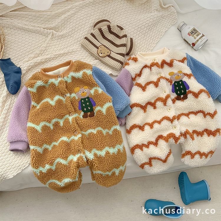 Baby Colorblock Fleece Romper