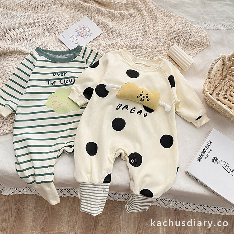 Baby Print Stripe Romper