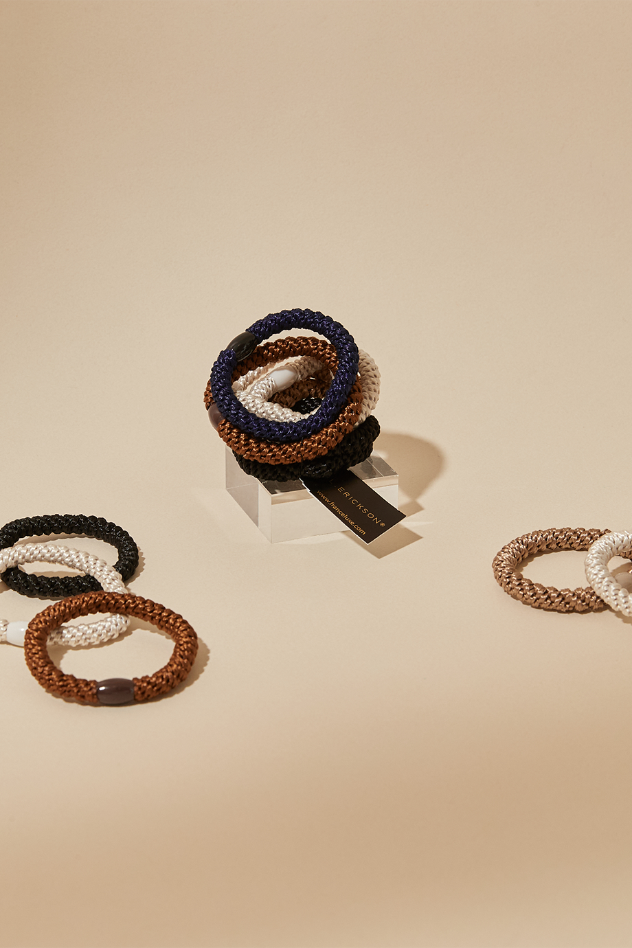 L. ERICKSON｜彈力髮圈-8入組－經典色