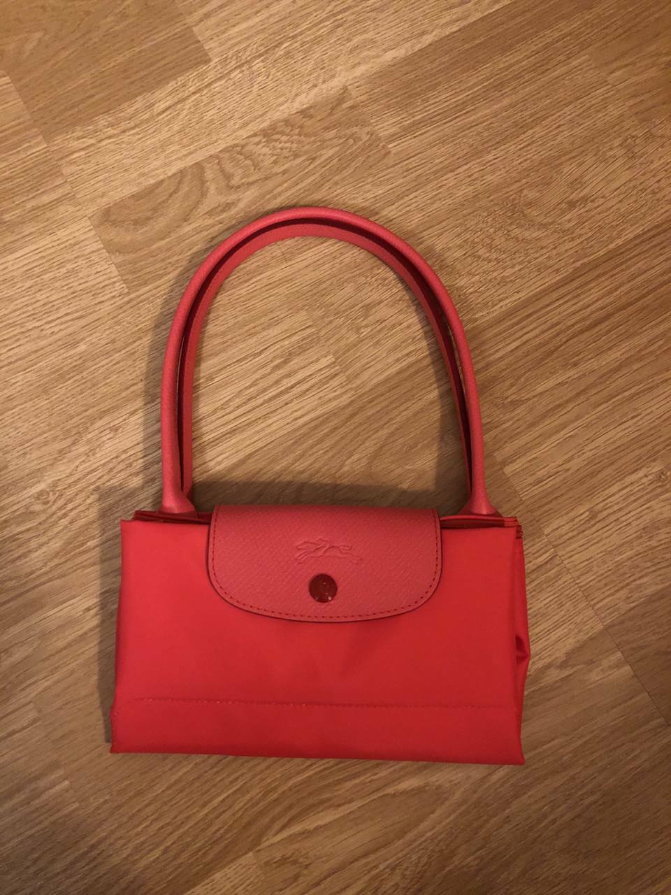 [E] LONGCHAMP LEPLIAGE LONG HANDLE S SIZE,CORAL, L2605619P35 (ELC280)