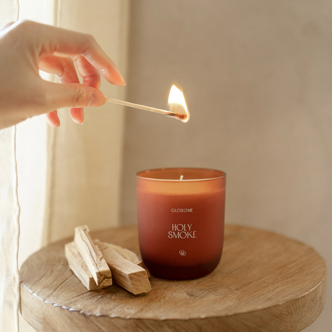 GLOSOME Holy Smoke Palo Santo Candle 220g
