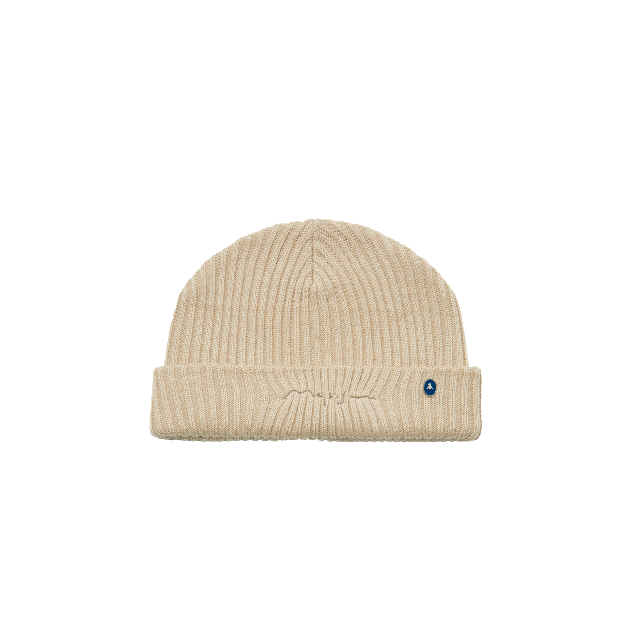 MELSIGN - Embroidered Logo Beanie - Ivory