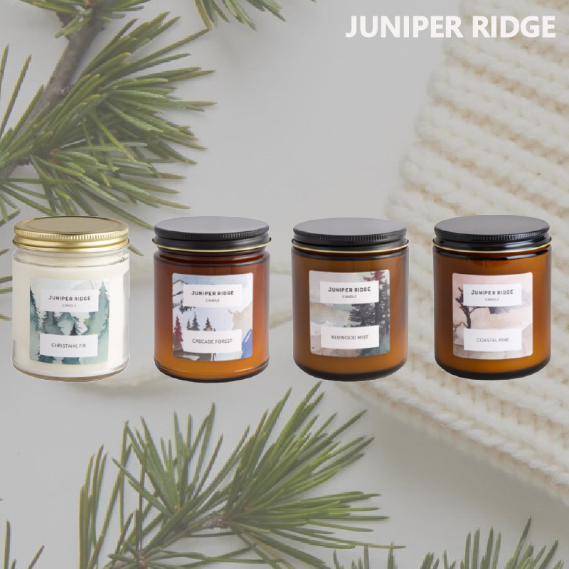 JR限量天然薰香蠟燭系列 喀斯開山脈森林 沿海松葉 紅木迷霧森林 聖誕森林 - 光之薩滿