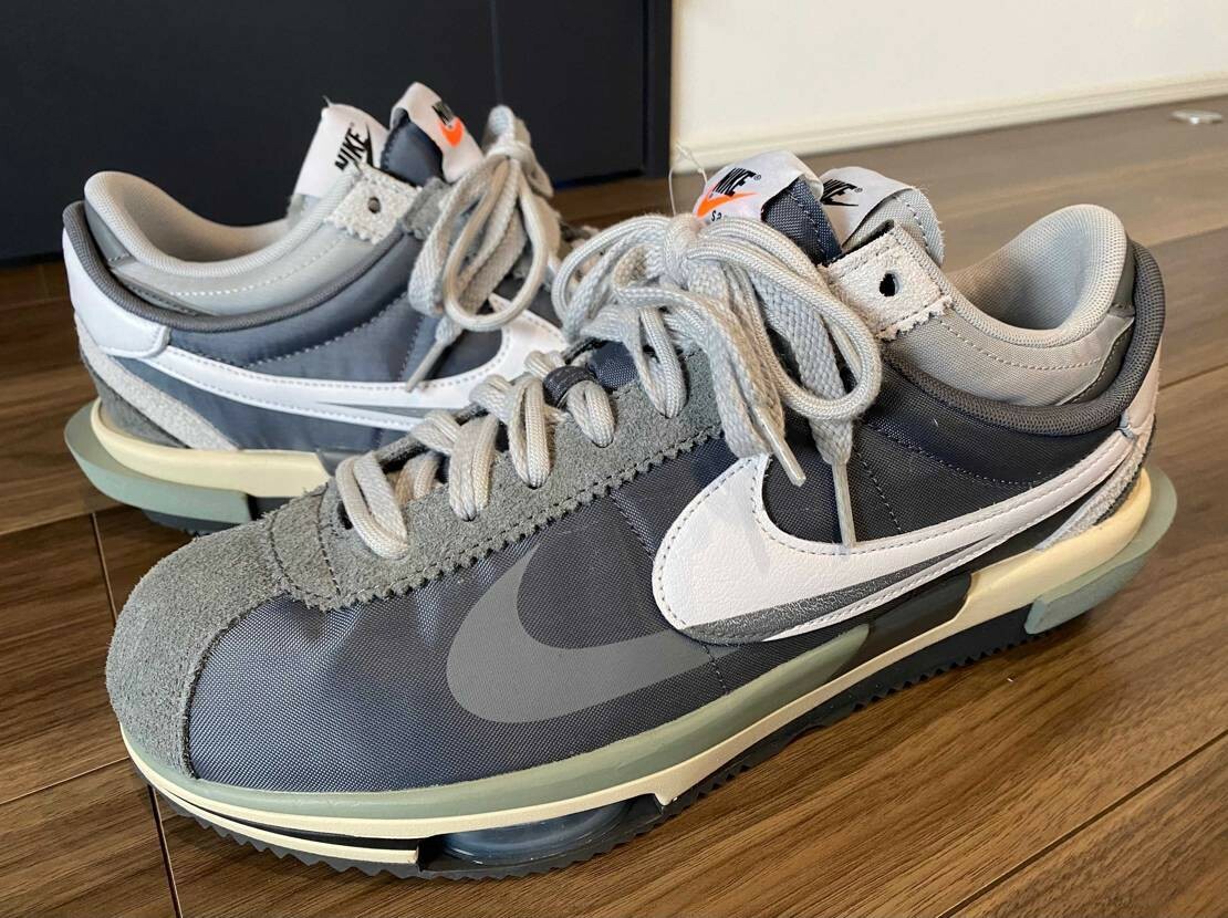 【Luxury】Sacai × Nike Zoom Cortez "White and University Red" 阿甘鞋