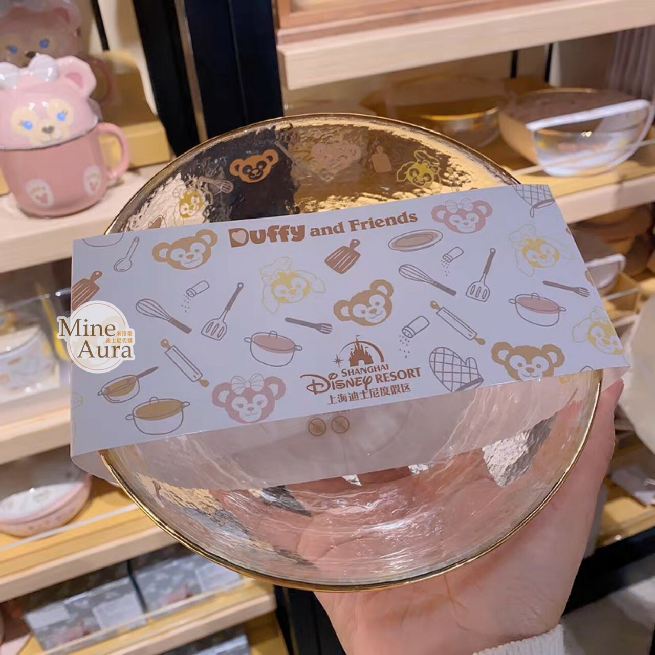 廚房系列 達菲 Duffy 透明 沙拉碗 D&F達菲系列 -上海迪士尼樂園