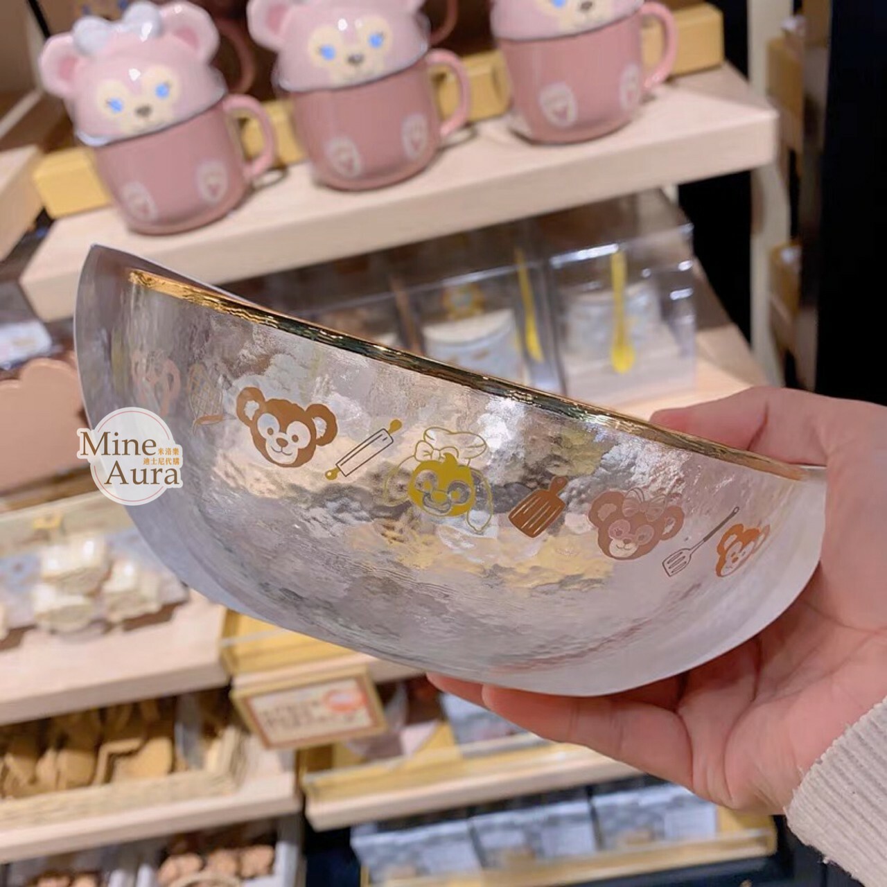 廚房系列 達菲 Duffy 透明 沙拉碗 D&F達菲系列 -上海迪士尼樂園