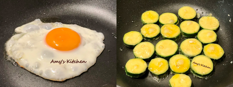 【香煎櫛瓜佐果醋】Pan-fried zucchini with fruit vinegar