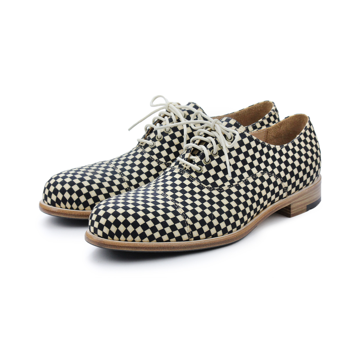 Wonderland M1124A Small Chessboard Oxford Shoes