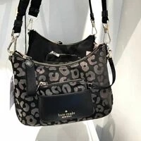 [S] KATE SPADE K9303 THE LITTLE BELT CROSSBODY BAG,BLACK MULTI, 196021190018 (SKS344)