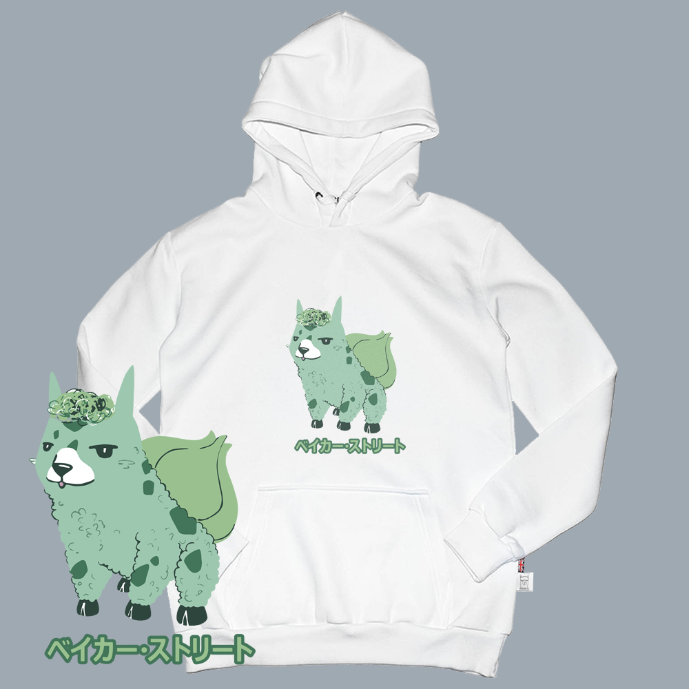 Meow woah paca 妙蛙駝 高磅數長袖帽T